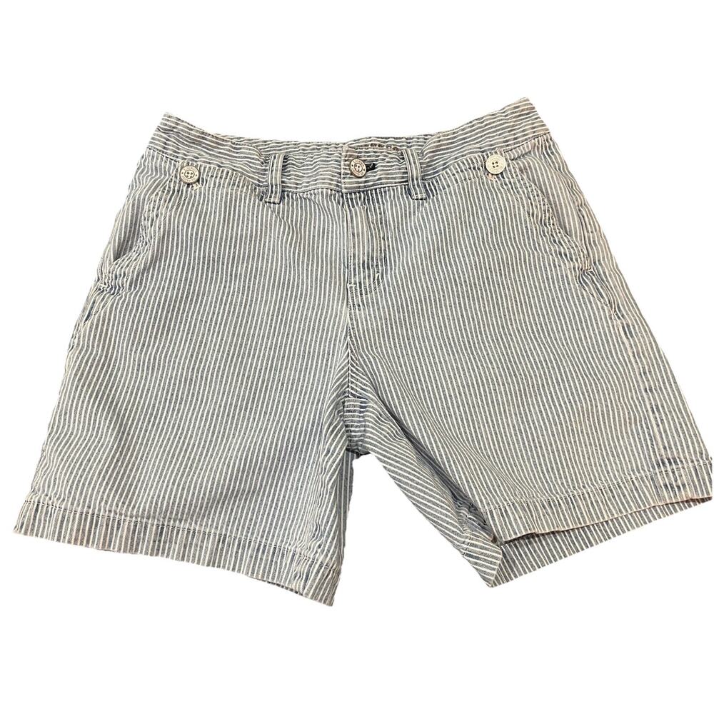 Lauren Jeans Co Ralph Lauren Striped Denim Shorts Womens Size 4 Nautical Preppy